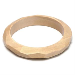 Branch Wood Faceted Edge Bangle